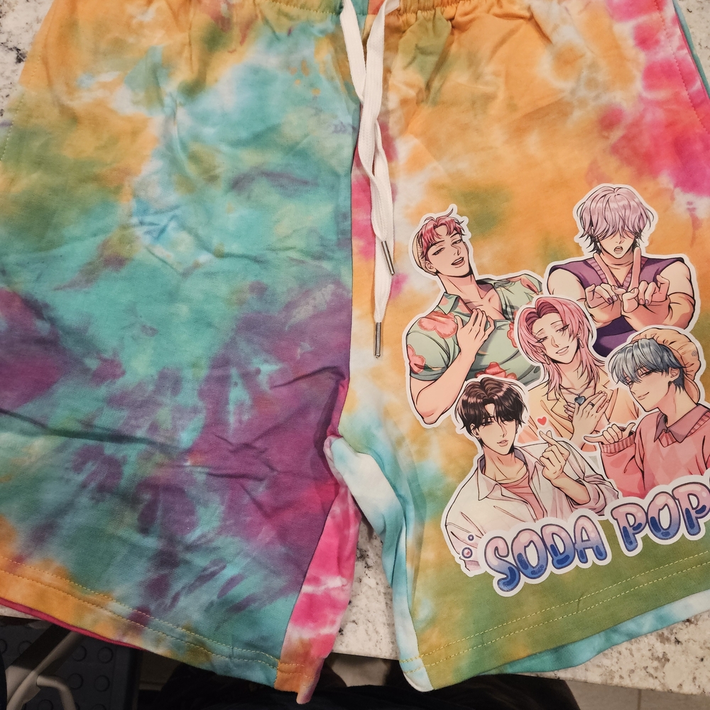 Colorful Tie-Dye Soda Pop Shorts